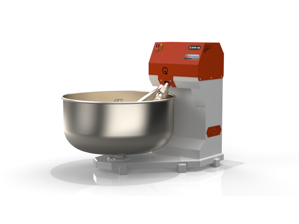 Dough kneading machine with differential